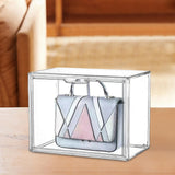 Maxbell Storage Bin Transparent Organizer for Entryway Collectibles Figures