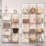 Maxbell Storage Bin Transparent Organizer for Entryway Collectibles Figures