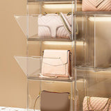 Maxbell Storage Bin Transparent Organizer for Entryway Collectibles Figures