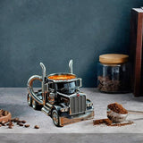 Maxbell Resin Truck Coffee Mug Portable Fruits Juice Container for Home Kitchen Shop