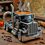 Maxbell Resin Truck Coffee Mug Portable Fruits Juice Container for Home Kitchen Shop