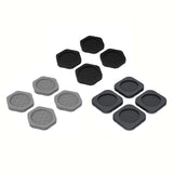 Maxbell 4x Washing Machine Anti Vibration Pads Universal for Refrigerator Dryer Home Hex Black