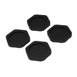 Maxbell 4x Washing Machine Anti Vibration Pads Universal for Refrigerator Dryer Home Hex Black