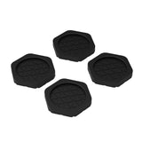 Maxbell 4x Washing Machine Anti Vibration Pads Universal for Refrigerator Dryer Home Hex Black