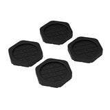 Maxbell 4x Washing Machine Anti Vibration Pads Universal for Refrigerator Dryer Home Hex Black