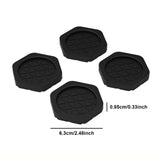 Maxbell 4x Washing Machine Anti Vibration Pads Universal for Refrigerator Dryer Home Hex Black
