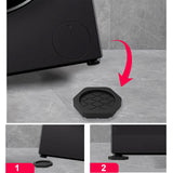 Maxbell 4x Washing Machine Anti Vibration Pads Universal for Refrigerator Dryer Home Hex Gray