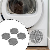 Maxbell 4x Washing Machine Anti Vibration Pads Universal for Refrigerator Dryer Home Hex Gray