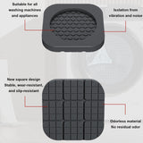 Maxbell 4x Washing Machine Anti Vibration Pads Universal for Refrigerator Dryer Home Square Black