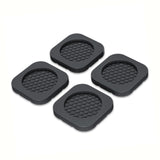 Maxbell 4x Washing Machine Anti Vibration Pads Universal for Refrigerator Dryer Home Square Black