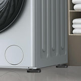 Maxbell 4x Washing Machine Anti Vibration Pads Universal for Refrigerator Dryer Home Square Black