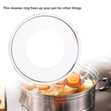 Maxbell Steaming Ring for Steamers Dumpling Steamers Ring for Stuffed Bun Asian Food 26cm Dia