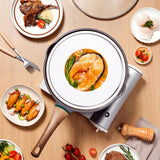 Maxbell Steaming Ring for Steamers Dumpling Steamers Ring for Stuffed Bun Asian Food 26cm Dia