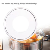 Maxbell Steaming Ring for Steamers Dumpling Steamers Ring for Stuffed Bun Asian Food 30cm Dia