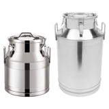 Maxbell Milk Can Lightweight Sturdy with Sealed Lid for Transport Kitchen Restaurant 28 L