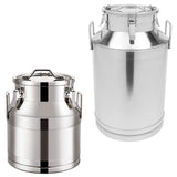 Maxbell Milk Can Lightweight Sturdy with Sealed Lid for Transport Kitchen Restaurant 28 L
