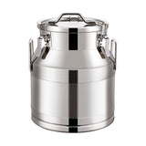 Maxbell Milk Can Lightweight Sturdy with Sealed Lid for Transport Kitchen Restaurant 28 L