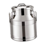 Maxbell Milk Can Lightweight Sturdy with Sealed Lid for Transport Kitchen Restaurant 28 L