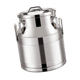 Maxbell Milk Can Lightweight Sturdy with Sealed Lid for Transport Kitchen Restaurant 28 L