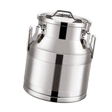 Maxbell Milk Can Lightweight Sturdy with Sealed Lid for Transport Kitchen Restaurant 28 L
