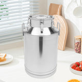 Maxbell Milk Can Lightweight Sturdy with Sealed Lid for Transport Kitchen Restaurant 35 L