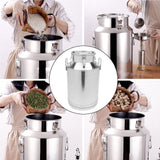 Maxbell Milk Can Lightweight Sturdy with Sealed Lid for Transport Kitchen Restaurant 35 L