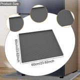 Maxbell Mini Refrigerator Floor Mat Washable Appliance Accessories Freezer Floor Mat Gray