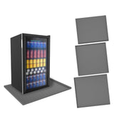 Maxbell Mini Refrigerator Floor Mat Washable Appliance Accessories Freezer Floor Mat Gray