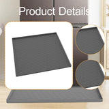 Maxbell Mini Refrigerator Floor Mat Washable Appliance Accessories Freezer Floor Mat Gray