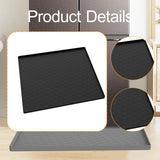Maxbell Mini Refrigerator Floor Mat Washable Appliance Accessories Freezer Floor Mat Black