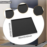 Maxbell Mini Refrigerator Floor Mat Washable Appliance Accessories Freezer Floor Mat Black