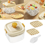 Maxbell Ice Cube Bucket Versatile Quickly Release Holder for Household Kitchen Party Milk White