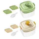 Maxbell Ice Cube Bucket Versatile Quickly Release Holder for Household Kitchen Party Milk White