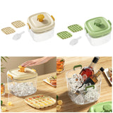 Maxbell Ice Cube Bucket Versatile Quickly Release Holder for Household Kitchen Party Milk White