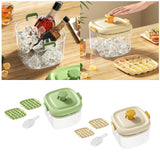 Maxbell Ice Cube Bucket Versatile Quickly Release Holder for Household Kitchen Party Milk White