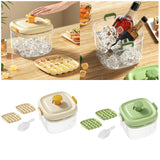 Maxbell Ice Cube Bucket Versatile Quickly Release Holder for Household Kitchen Party Milk White