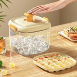 Maxbell Ice Cube Bucket Versatile Quickly Release Holder for Household Kitchen Party Milk White