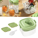 Maxbell Ice Cube Bucket Versatile Quickly Release Holder for Household Kitchen Party Green