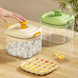 Maxbell Ice Cube Bucket Versatile Quickly Release Holder for Household Kitchen Party Green