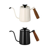 Maxbell 600ml Slim Gooseneck Coffee Kettle Tea Pot Comfortable Grip Hand Drip Kettle White