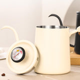 Maxbell 600ml Slim Gooseneck Coffee Kettle Tea Pot Comfortable Grip Hand Drip Kettle White