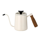 Maxbell 600ml Slim Gooseneck Coffee Kettle Tea Pot Comfortable Grip Hand Drip Kettle White