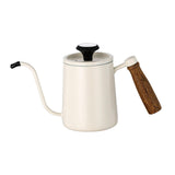Maxbell 600ml Slim Gooseneck Coffee Kettle Tea Pot Comfortable Grip Hand Drip Kettle White