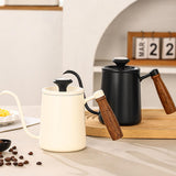 Maxbell 600ml Slim Gooseneck Coffee Kettle Tea Pot Comfortable Grip Hand Drip Kettle White
