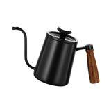 Maxbell 600ml Slim Gooseneck Coffee Kettle Tea Pot Comfortable Grip Hand Drip Kettle Black