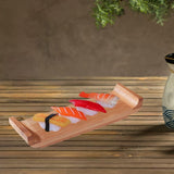 Maxbell Sashimi Sushi Plate Dessert Plate Japanese Sushi Serving Tray for Restaurant S
