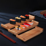 Maxbell Sashimi Sushi Plate Dessert Plate Japanese Sushi Serving Tray for Restaurant M