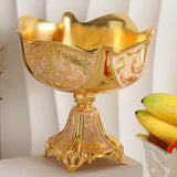 Maxbell Wedding Centerpiece Fruit Plate Fruit Bowl for Arrangement Event Living Room Gold