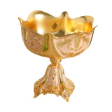 Maxbell Wedding Centerpiece Fruit Plate Fruit Bowl for Arrangement Event Living Room Gold