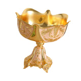 Maxbell Wedding Centerpiece Fruit Plate Fruit Bowl for Arrangement Event Living Room Gold